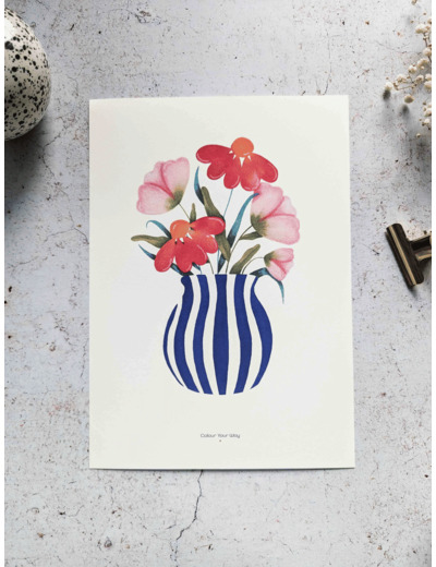 Affiche "Garden power - Le vase"