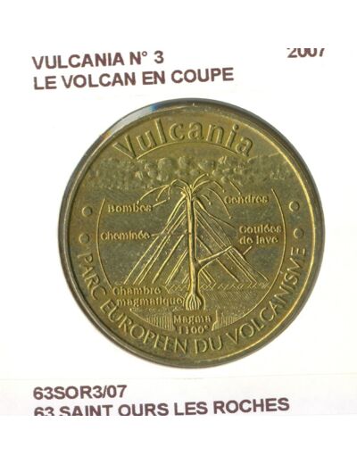 63 SAINT OURS LES ROCHES VULCANIA N3 LE VOLCAN EN COUPE 2007 SUP-