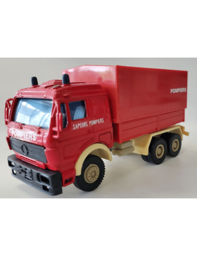 MERCEDES POMPIERS BACHE SAPEURS POMPIERS 1/55 SANS BOITE