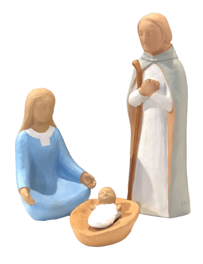 Crèche 20cm polychrome- Pierreline
