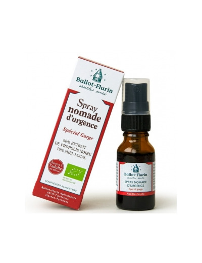 Spray nomade d'urgence à la propolis 15ml