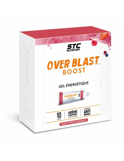 Gels énergétiques OVER BLAST BOOST-10X25G-STC