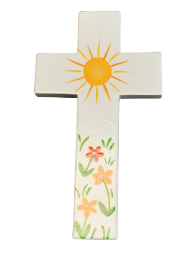 Magnet Croix Amour Soleil 5.5x10cm