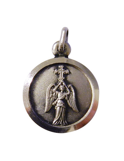 Médaille 17mm en Argent 925 - ANGE GARDIEN