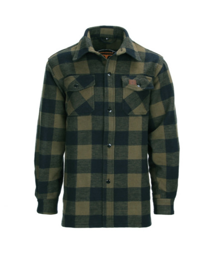 Chemise de bûcheron olive/noir