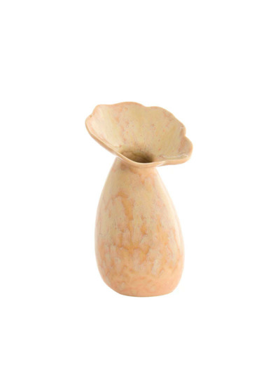 Vase céramique Culla pêche clair 14x24cm