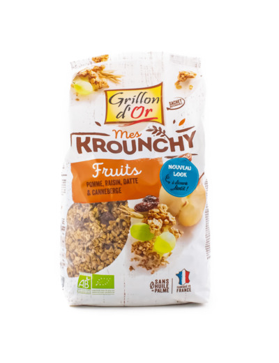 Céréales Déjeuner Krounchy Fruits Bio 1 Kg