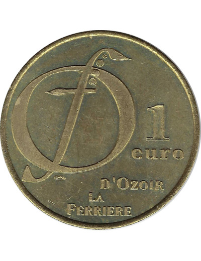 EURO TEMPORAIRE 1 EURO D'OZOIR LA FERRIERE 1997 1998 UNC