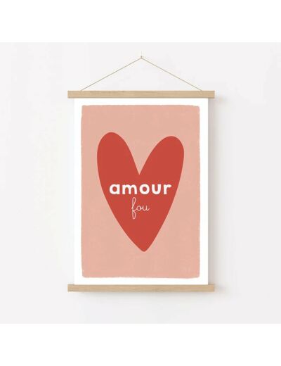 Affiche A5 - Amour Fou - Atelier Vingt Huit