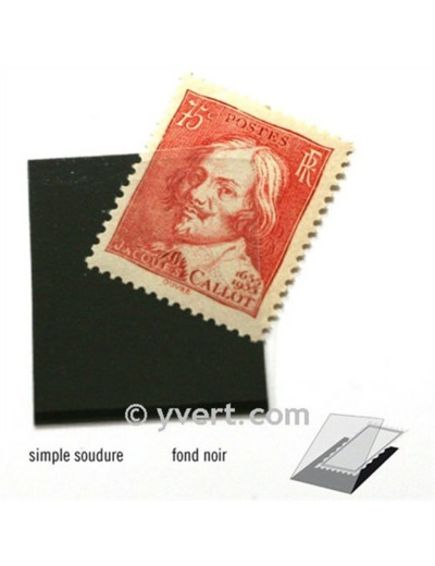 POCHETTE 1 SOUDURE 22 X 26 mm fond Noir (Yvert)