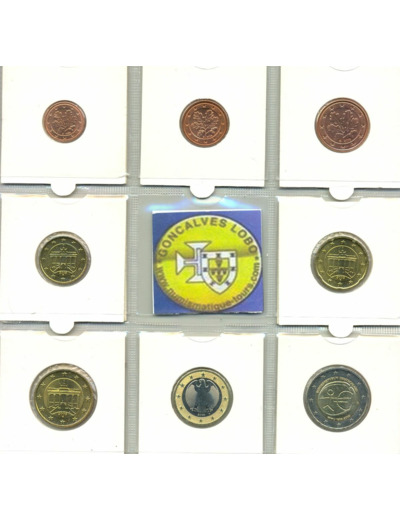 Allemagne 2009 G SERIE 7 MONNAIES ET 2 EURO Commemorative EMU  SUP-