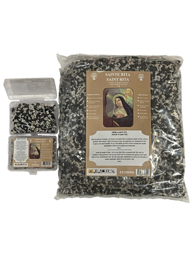 Encens en Grains Saint Rita - Boite transparente de 50gr