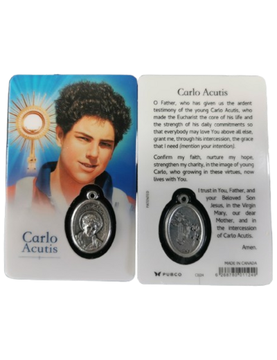 Carte-prière avec insertion CARLO ACUTIS - Anglais