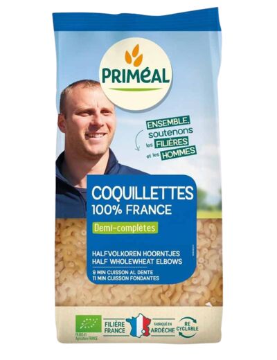 Coquillettes demi complètes-500g-Priméal