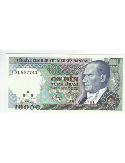 TURQUIE 10000 LIRA  SERIE I 1970 1989 NEUF