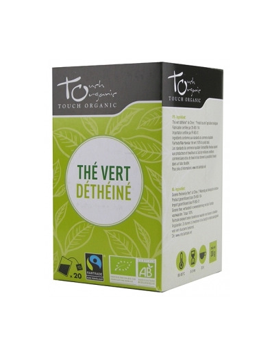 Thé vert BIO déthéiné 20 sachets 30g