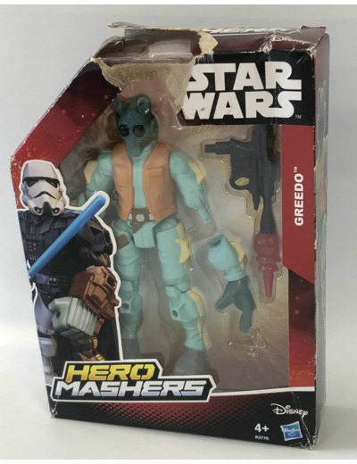 STAR WARS HERO MASHERS FIGURINE GREEDO HASBRO BOITE ABIMEE