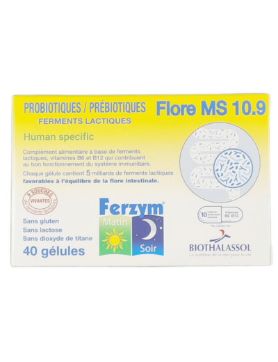 Ferzym Flore MS 10.9 par 40 Gélules