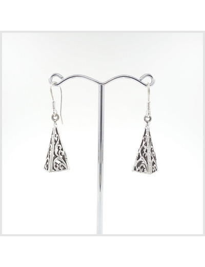 Boucles d'oreilles en argent massif