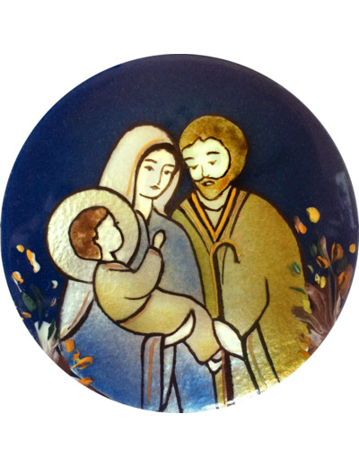 Sainte famille D8,3cm - EMAUX DU LIBAN