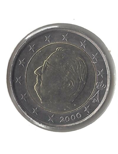 Belgique 2000 2 EURO SUP-