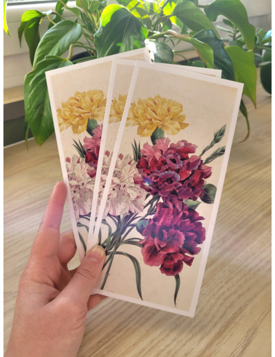 Carte fleur de naissance - Janvier