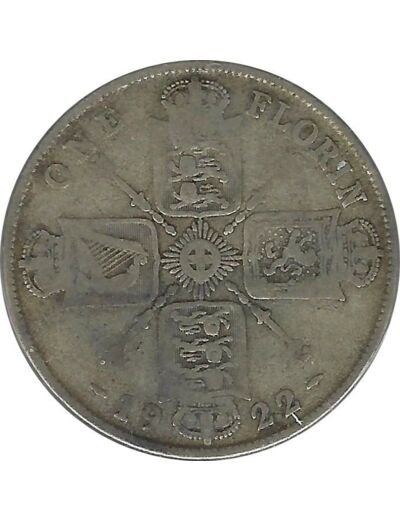 GRANDE BRETAGNE 1 FLORIN (2 SHILLING) GEORGES V 1922 TB