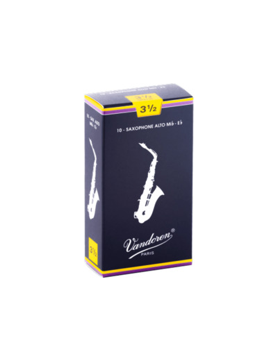 Boîte de 10 anches de saxophone alto force 3 1/2 Vandoren