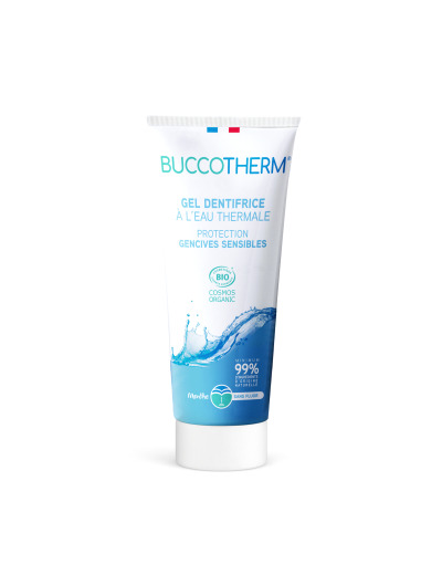 Buccotherm gel dentifrice protection gencives sensibles sans fluor 75ml