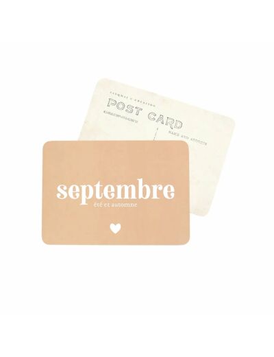 Carte postale Septembre - CinqMai