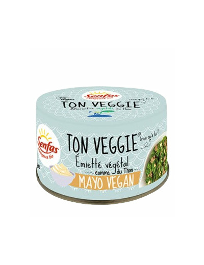 Ton Veggie Mayo Vegan-Émietté Végétal Bio 120g–Senfas