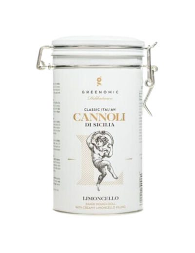 Boite metal cannoli Limoncello 200g