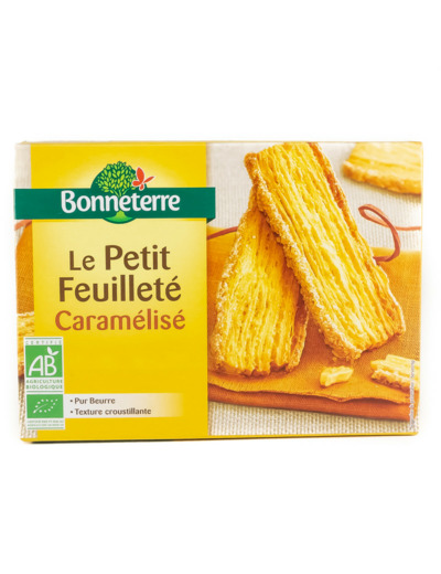 Biscuits Petits Feuilletés Caramélisés Bio 120g