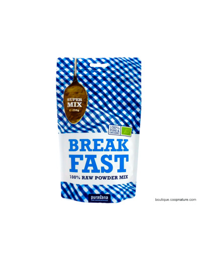 Mix Petit Déjeuner Break Fast Poudre Crue Bio 250g