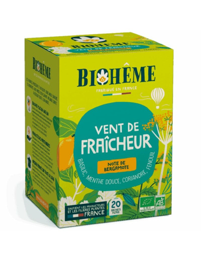 Infusion vent de fraîcheur 20x1,3g Biohême