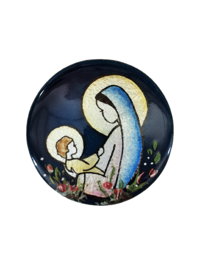 Vierge de la nativité D7,3cm - EMAUX DU LIBAN