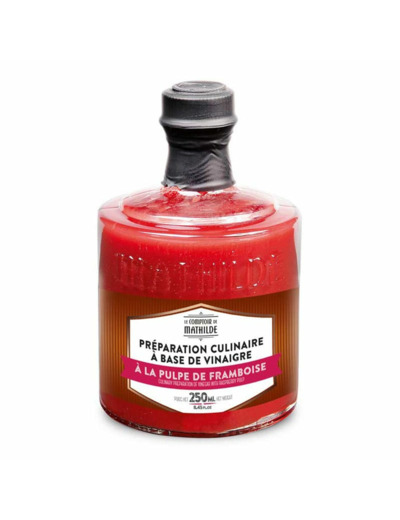 Préparation culinaire à base de Vinaigre à la Pulpe de Framboise - 250 ML