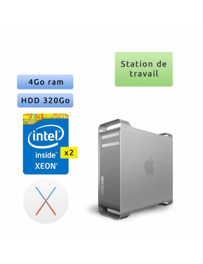 Apple Mac Pro Eight Core Xeon 2.8Ghz 4Go  A1186 2180 - MacPro3,1 - Station de Travail