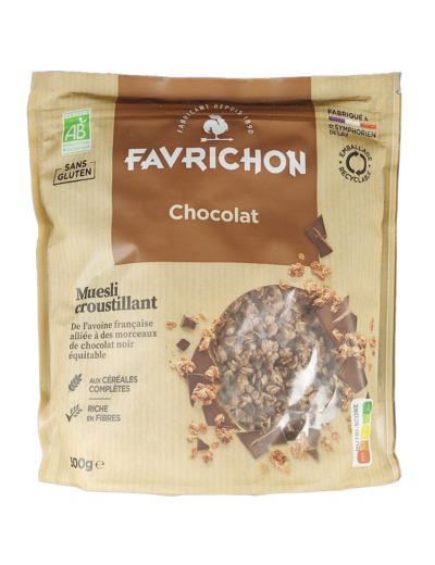 Céréales Müesli Chocolat Sans Gluten Bio 500g