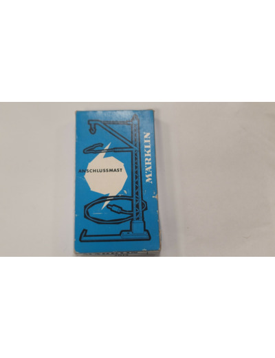 MARKLIN 7012 - POTEAU POUR SIGNAUX HO BOITE D'ORIGINE BLEUE