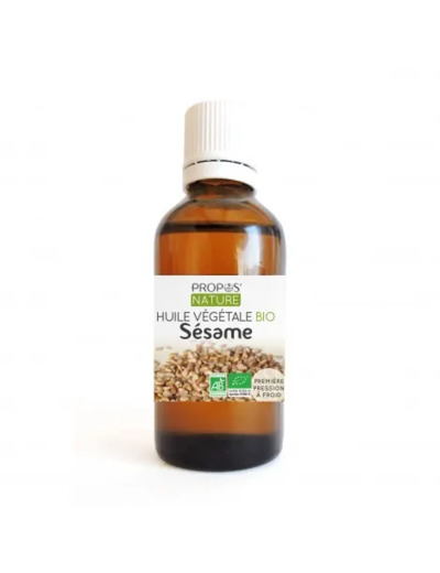 Huile végétale de Sésame Bio AB”Sesamum indicum” Propos Nature 50ml*