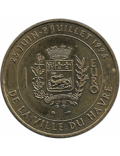 VILLE DU HAVRE 1 EURO du 25-06 au 09-07-1996 euro, ecu temporaire SUP-