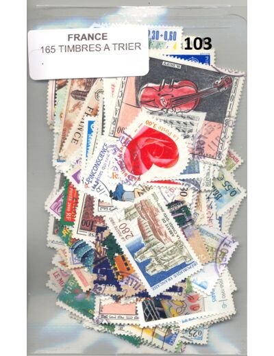 165 TIMBRES FRANCE DIFFERENTS A TRIER *103