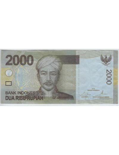 INDONESIE 2000 RUPIAH 2009/2015 SERIE WPR TTB+