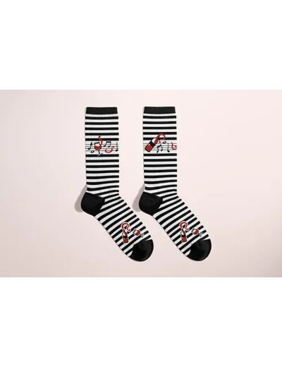 Chaussettes En Rouge et Noir !