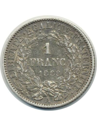 FRANCE 1 FRANC CERES 1888 A etat TTB+ (G465a)