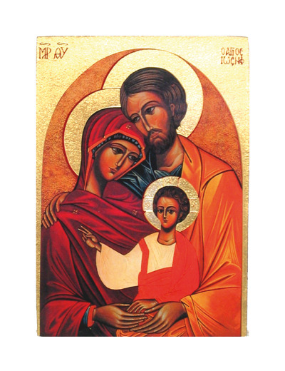 Icône plate 10,5*13,5cm- SAINTE FAMILLE