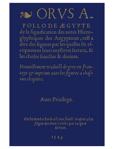 De la signification des notes hiéroglyphiques des Egyptiens