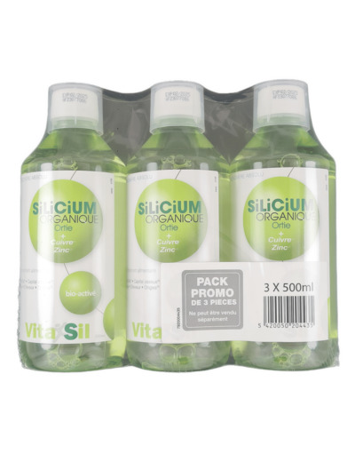 Silicium Organique Ortie Bio-activé 3*500ml