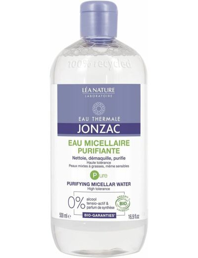 Eau micellaire purifiante 500ml Jonzac - Pure